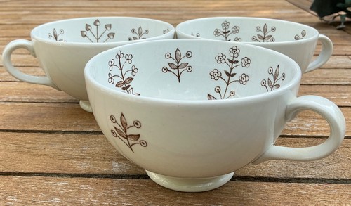 RARE Arabia of Finland~~Tapestry  Brown 3 Cups EXCELLENT!