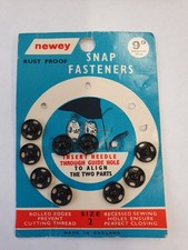 Vintage Newey 9 Snap Fastners  (Size 2)