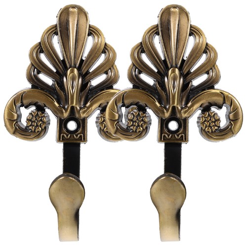  2 szt. Szafa Wiszące haczyki łazienkowe Vintage Haczyki ścienne Styl europejski - Zdjęcie 3 z 12