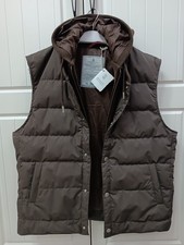 brunello cucinelli size XL, Brown vest mens L...