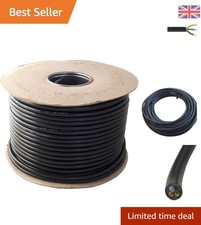 Durable 3183Y Black Flex Electric Cable, 0.75mm, 5m - Ideal for Indoor/Outdoor 3.20 per metre