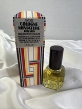 Vintage AVON 0.5 FL Oz Wild Country Cologne Miniature For Men Old Stock