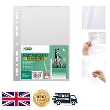 Image of 100 A4 Clear Perforated Pockets - 45 Micron Grained Polypropylene Wallets