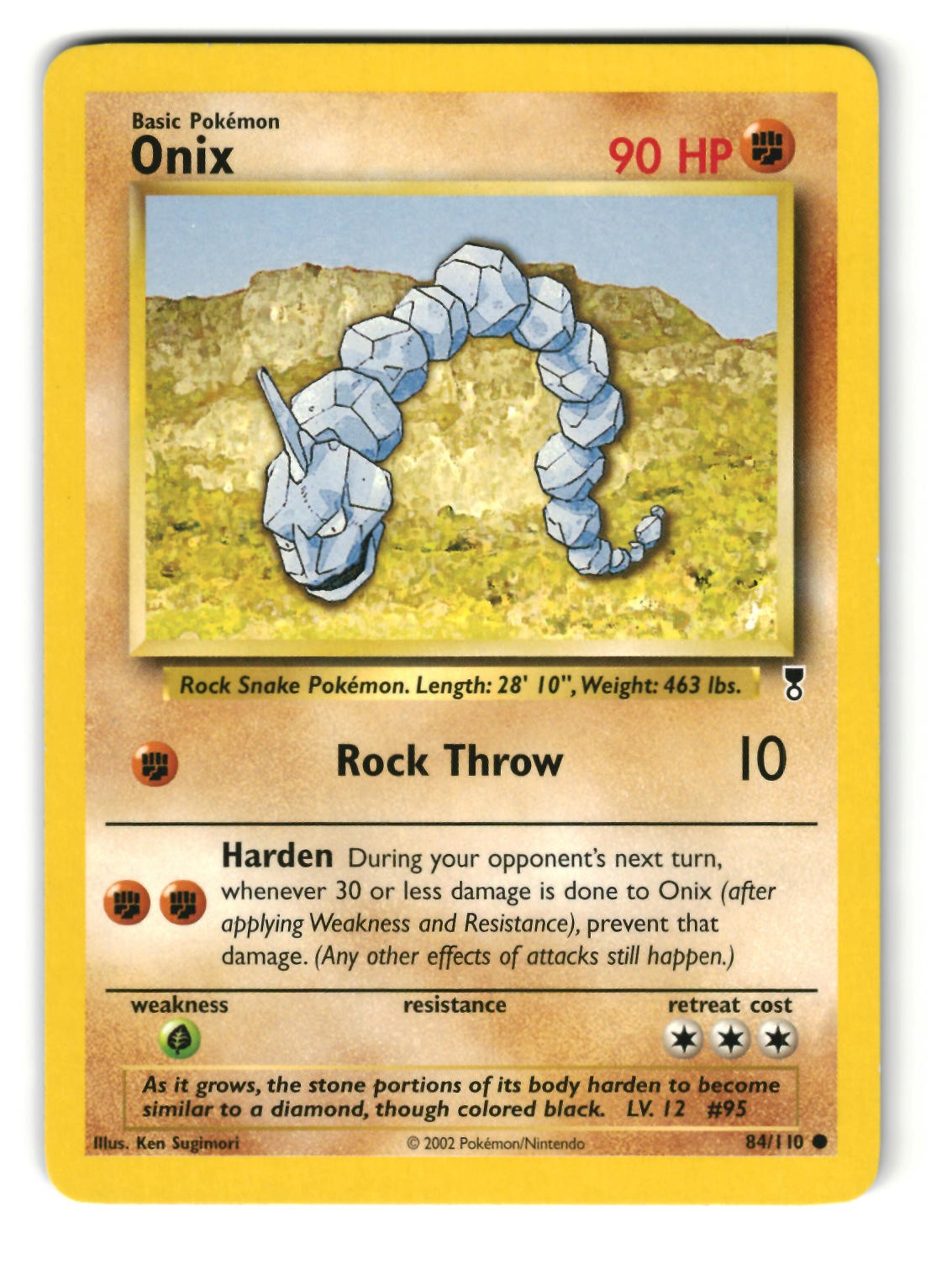 Onix 84/110 Common Legendary Collection Pokemon LP