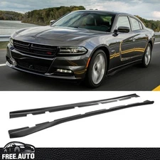 Fits 11-23 Dodge Charger Side Skirts Extension Matte Black Bodykit - PP