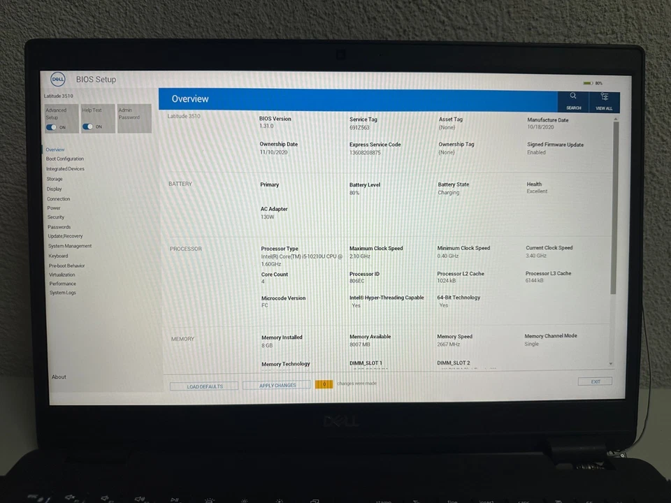 Portátil Dell Latitude 3510 i5-10210U 1.6GHz 8GB 256SSD Webcam 15,6" FHD HDMI 19 - Imagen 2 de 4