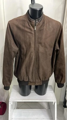 Jacke Herren Braunem Leder Größe 54 AD460 - Bild 1 von 4