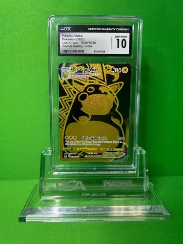 2022 POKEMON LOST ORIGIN PIKACHU VMAX TG29/TG30 CGC 10