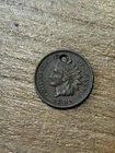 1889 Indian Cent XF Details Holed