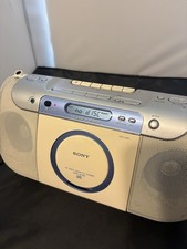 Sony CFD-E100 AM/FM Radio CD-r/rw Playback Cassette-Corder Y2k Boombox Stereo