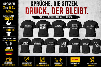 Sprüche T-Shirt Fun Ironie Sarkasmus lustig witzig Job Arbeit Geschenk Ideen