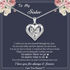 Mothers Day Gifts for Women Teens, Heart Necklace I Love You Gifts for Daughter