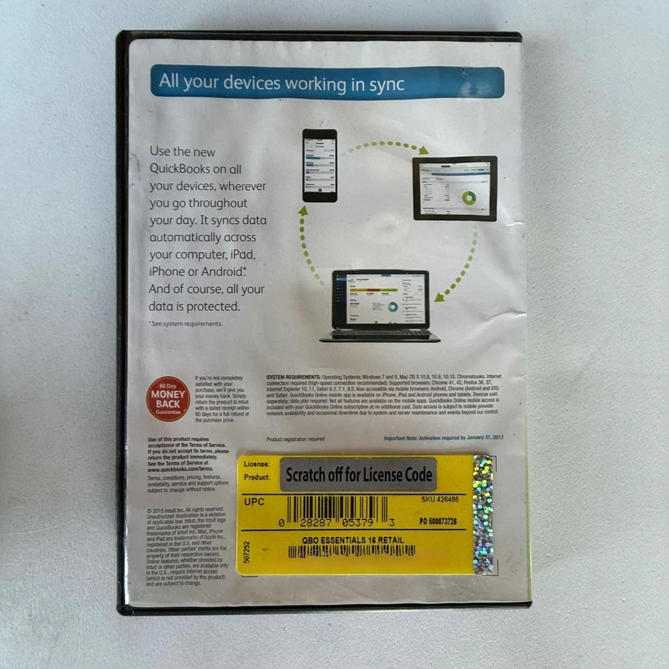 New Intuit QuickBooks Essentials Online 2015 Small Business Cloud Accounting - Image 2 of 3