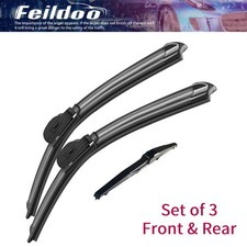 Feildoo 26"20"14" Front Rear Wiper Blades Fit for 2024 Alfa Romeo Tonale, 3pcs