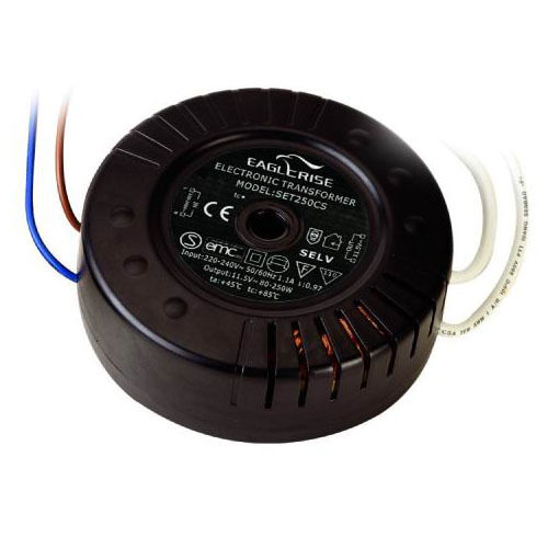 █► Eaglerise SET250CK Electric Transformer 80 - 250 WATTS 12V Dimmable Round 250W - Picture 1 of 1