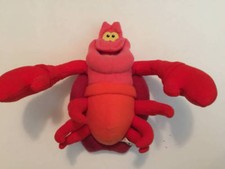 DISNEY SEBASTIAN Plush LITTLE MERMAID Mattel CRAB