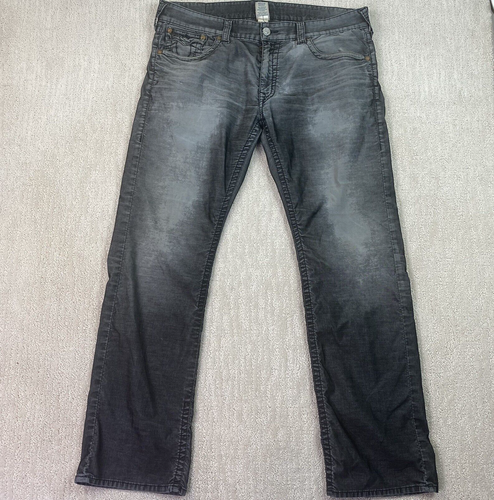 True Religion Jeans Mens Black Cotton 