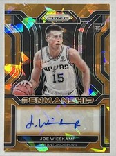 2021-22 Panini Prizm Penmanship Orange Ice, Joe Wieskamp Rookie Autograph