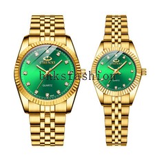 Наручные часы Mens Women Luxury Gold