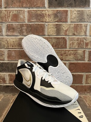 New 13 Nike Kyrie Low 5 Black White Gold Basketball Shoes Air