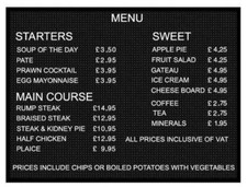 Peg Letter Board Kits - Large Display Restaurant, Deli, Shop, Menu 