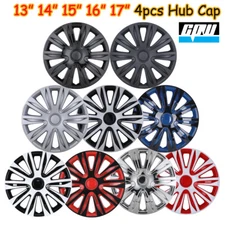 13" 14" 15" 16" 17" Set of 4 Wheel Covers Snap On Full Hub Caps Tire +Steel Rims