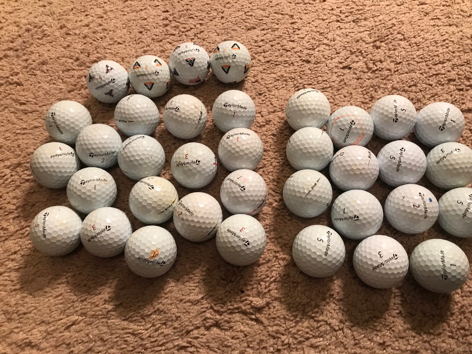 36 Taylormade TP5/TP5x Tour Golf Balls Near Mint AAA+/AAAA. very good