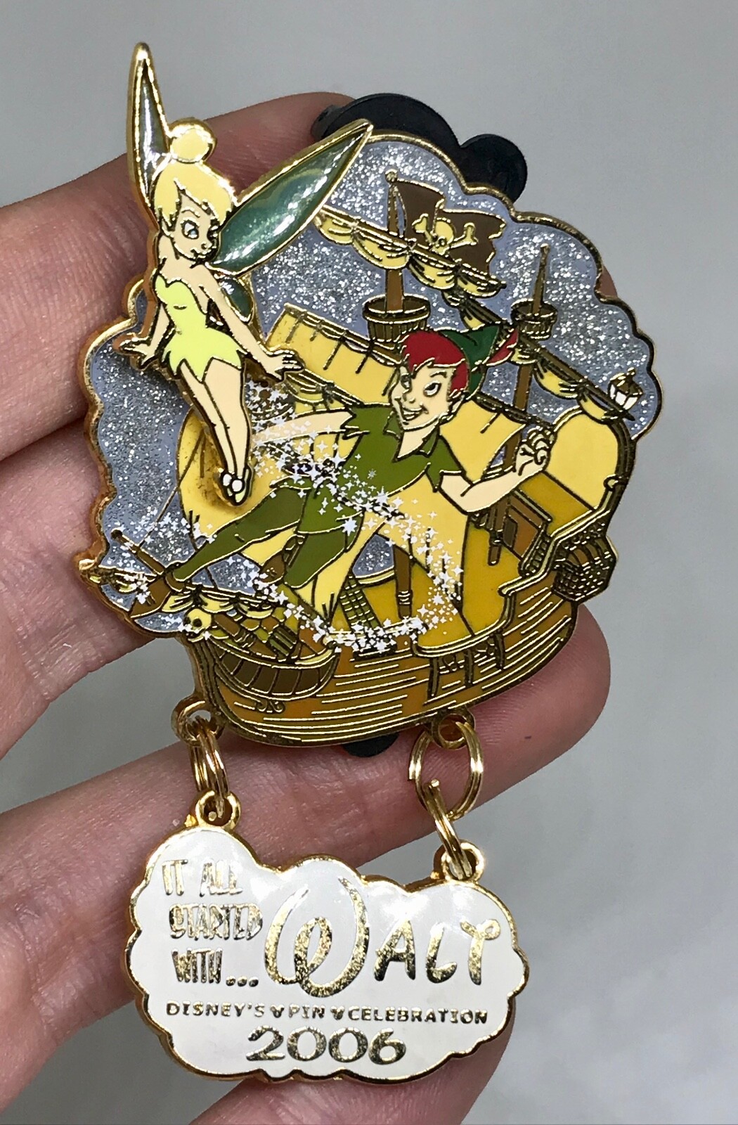 Disney Pin 47236 WDW It All Started With Walt Animation Peter Pan Tinker Bell LE