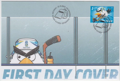 Icehockey World Championships Angry Bird Official Mascot Finland Mint 2012 FDC