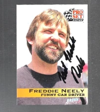 FAST FREDDIE NEELY signed 1992 PRO SET trading card NHRA #43 - 3