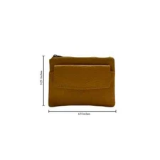Leather Credit Card Holder/Coin Purse with 2 Keychain holder