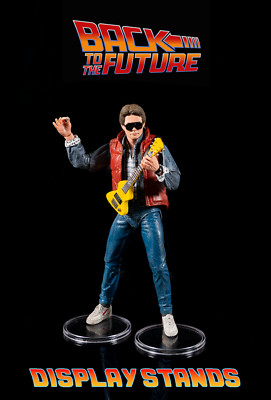 Zurück in die Zukunft Figurenständer x4 klare Wirbelsockel für NECA 7'' Display UK