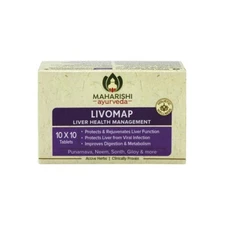 4 x Livomap Maharishi Ayurveda (400 Tabs) Herbal Ayurvedic Liver Wellness