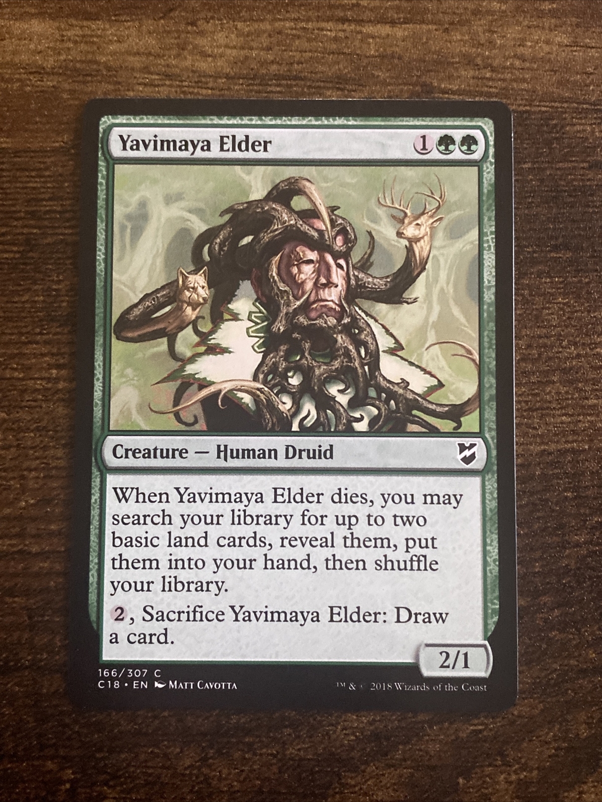 Yavimaya Elder 166/307 Commander 2018 MTG Magic The Gathering L3658*