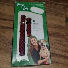 Dog / puppy Collar "Best Friend Forever" Bracelet Gift Set Dog Cat S/M Red Black
