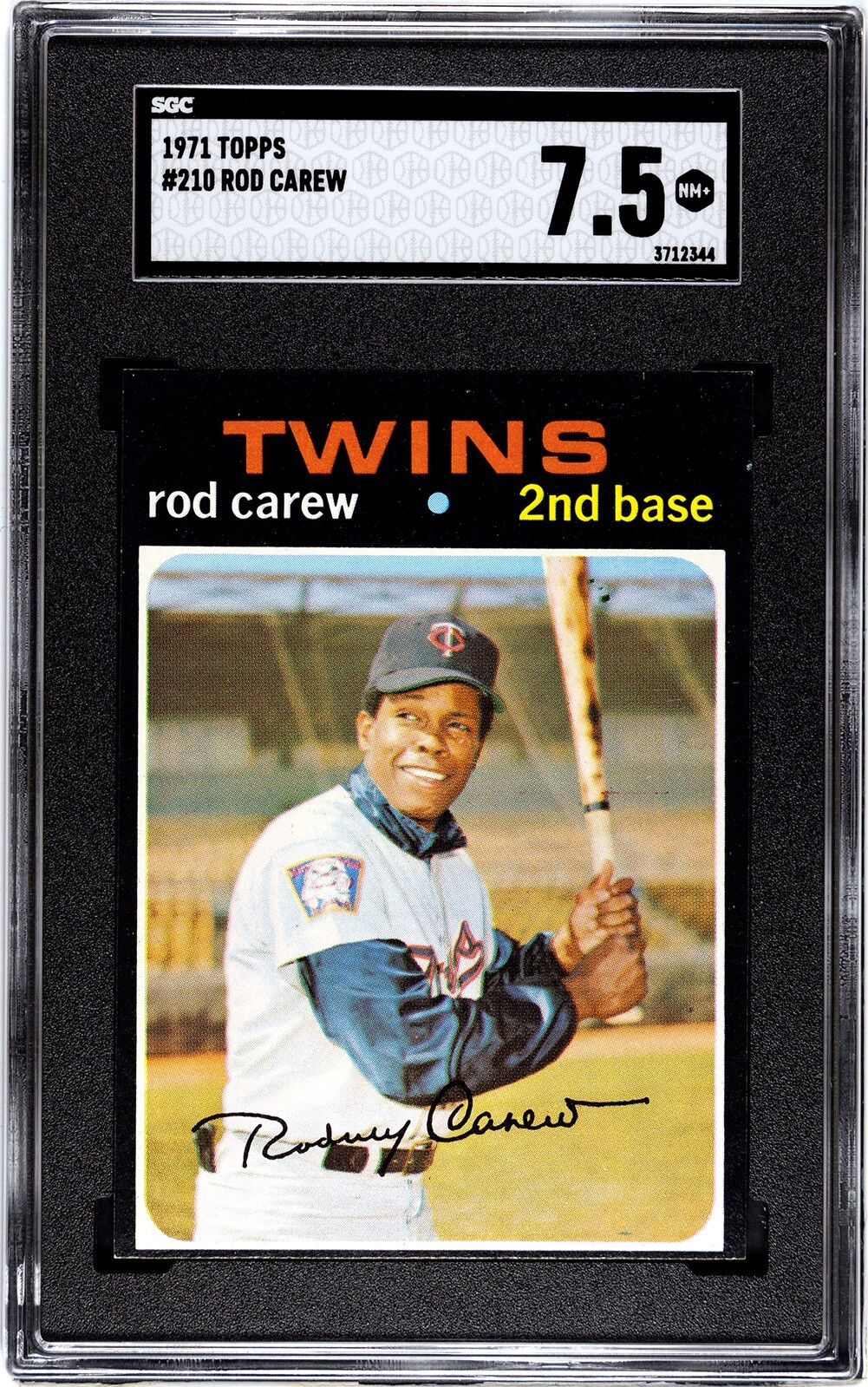 1971 Topps #210 Rod Carew SGC 7.5 NEAR-MINT+