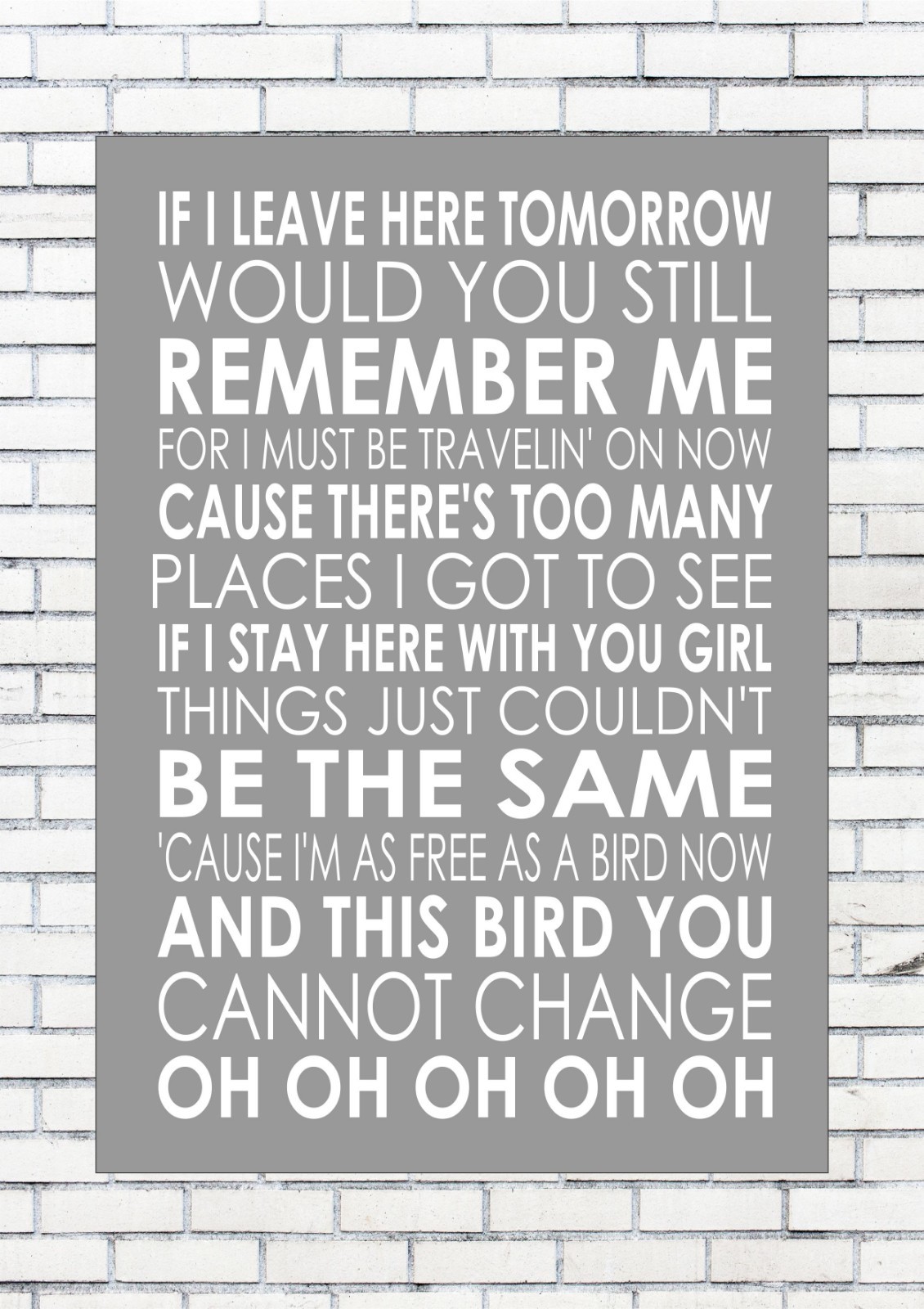 Lynyrd Skynyrd Free Bird Lyrics