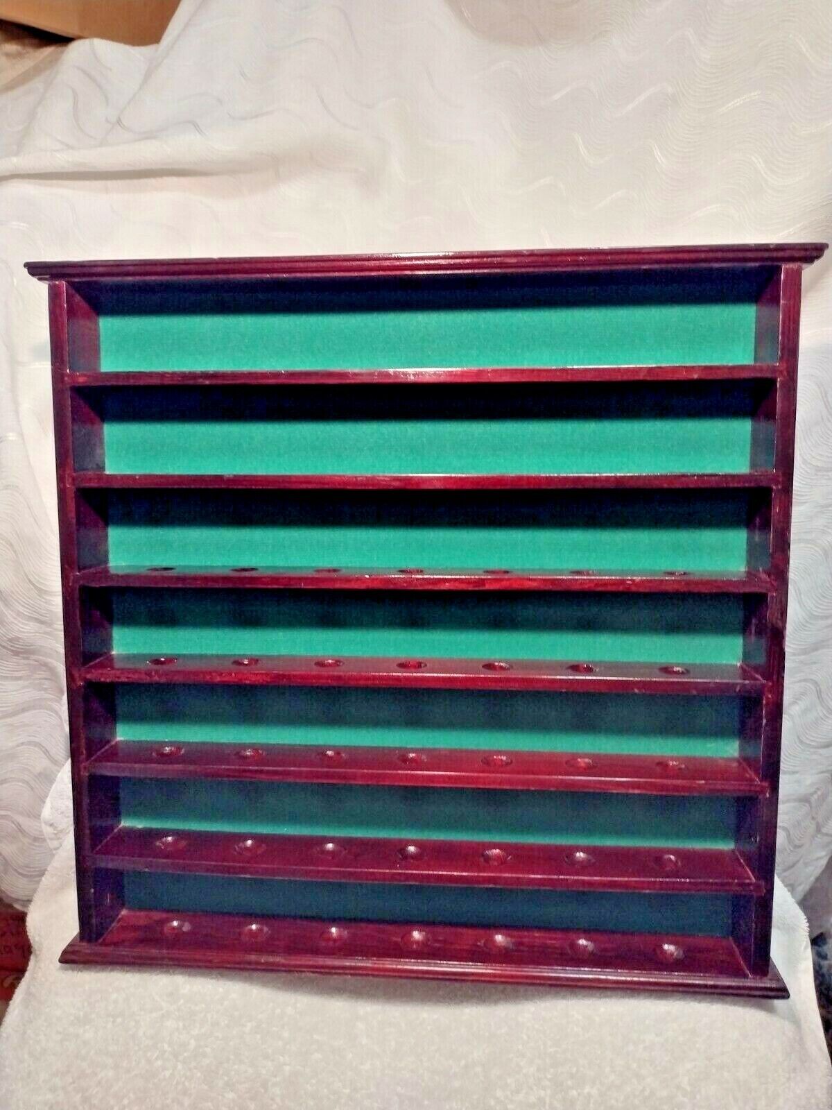 WOOD HANDCRAFTED GOLF BALLS DISPLAY WALL CASE