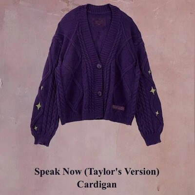 Taylor Swift Speak Now Taylor's Version Cardigan XL (Purple) for