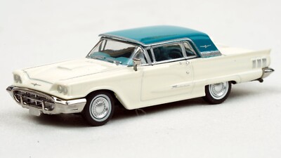 Brekina 1960 Ford Thunderbird White/Turquoise #BR18200 HO 1/87 Scale