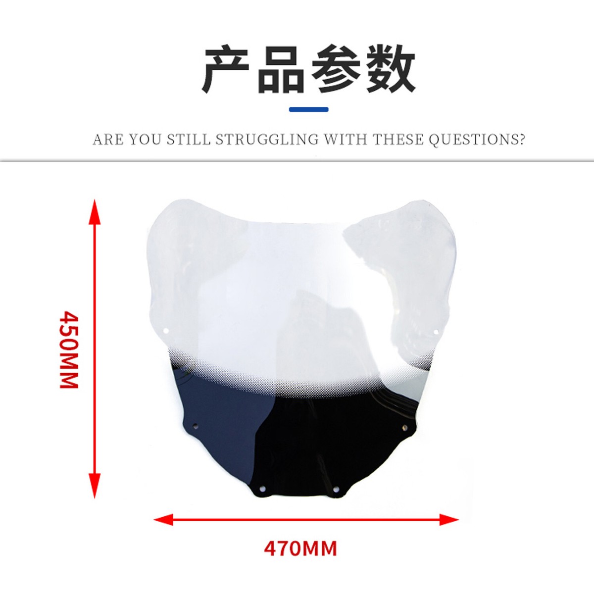 1993-2001 Kawasaki ZX-11 ZZR1100 D Gradient Windshield Windscreen