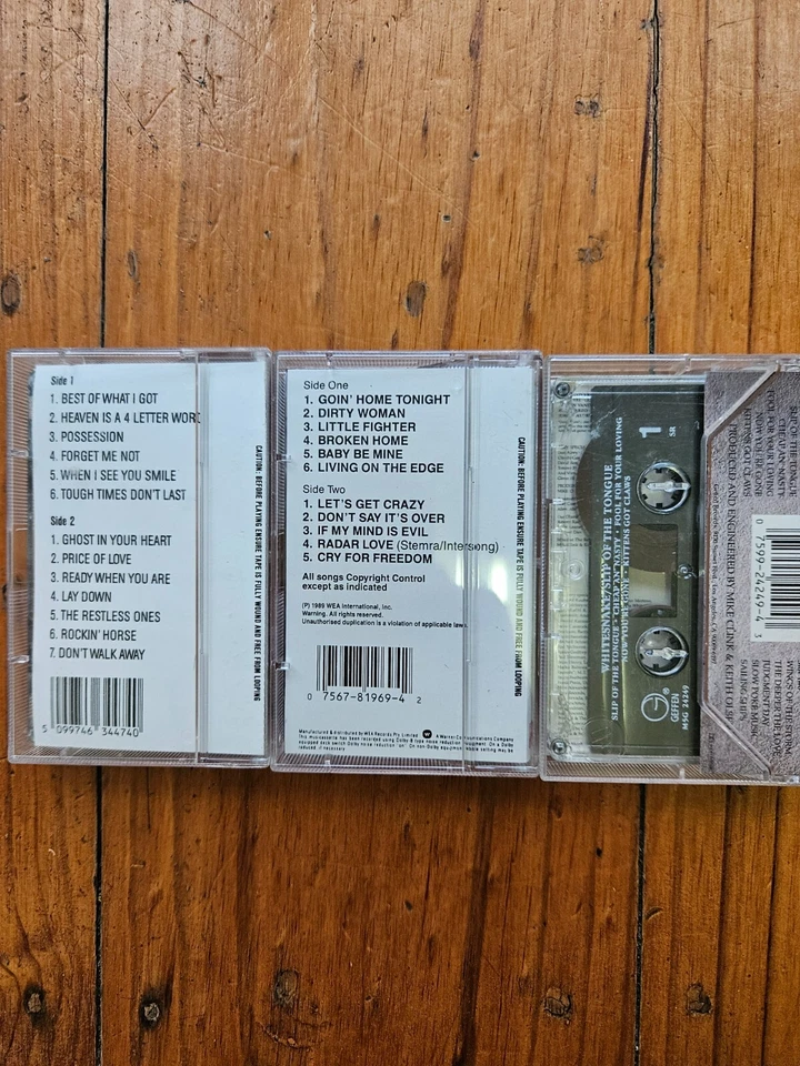 3 x ALBUMS BAD ENGLISH S/t +WHITE LION Big Game + WHITESNAKE Slip. CASSETTE TAPE - Image 4 of 4