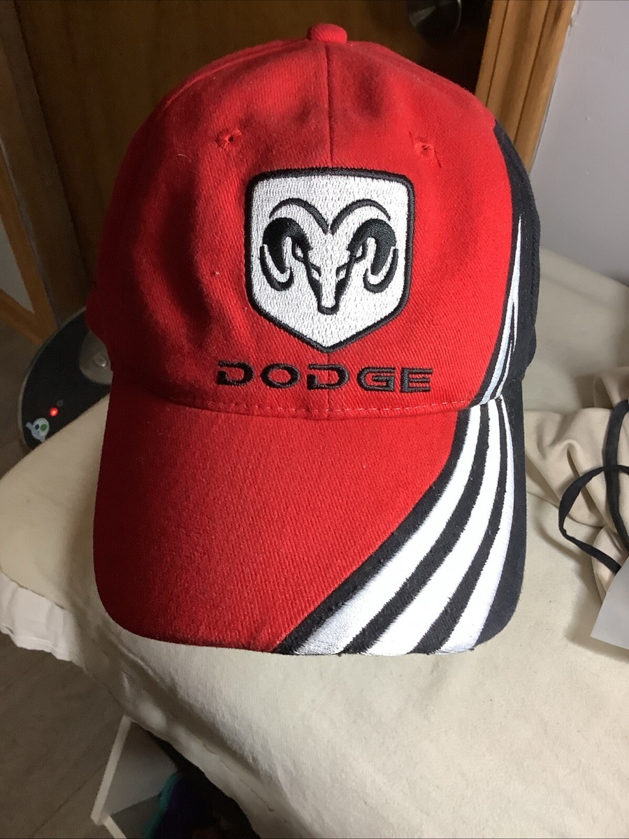 Casquette Snapback Vintage Cobra – Rouge Dodge – Corde Ajustable – État Impeccable
