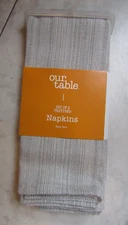 NWT Bed Bath Beyond Our Table Set of 2 Textured Cloth Napkins 18x18