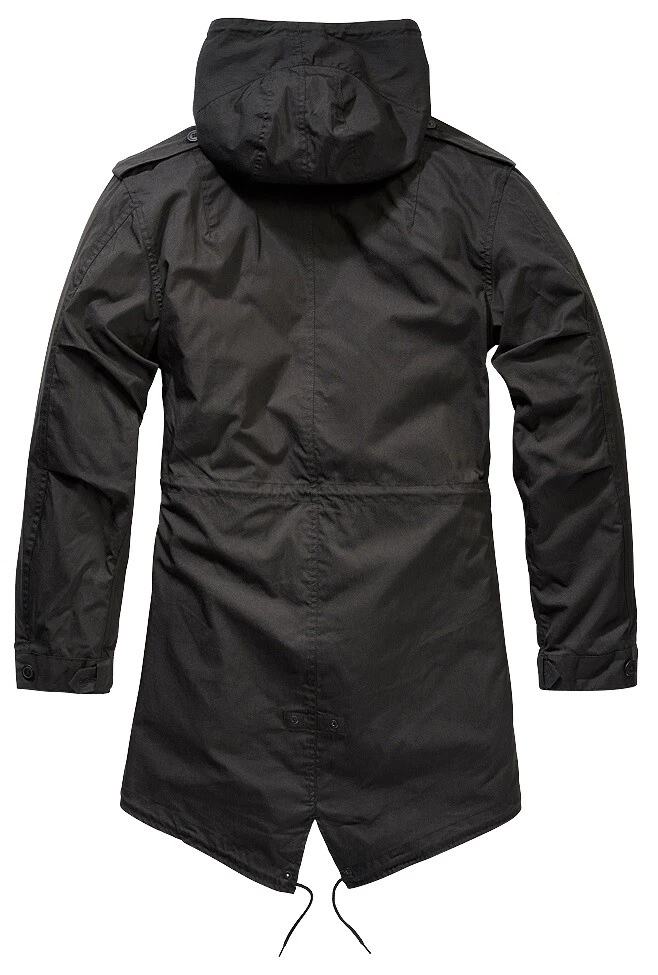 Veste parka noir clearance homme
