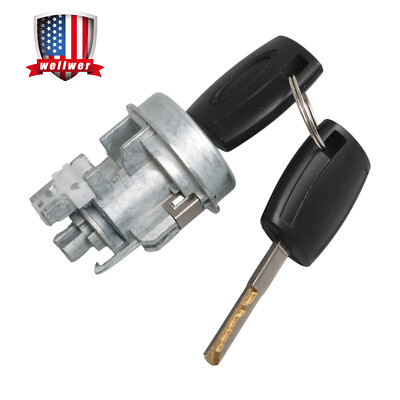 Ignition Switch Lock Cylinder 2 Key Shells for Ford Fiesta 2011-2019 BE8Z11582B