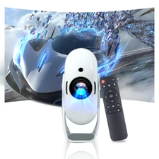 XIAOHUI 2025New Upgraded 4K Mini Projector WiFi Bluetooth Home Theater Projector