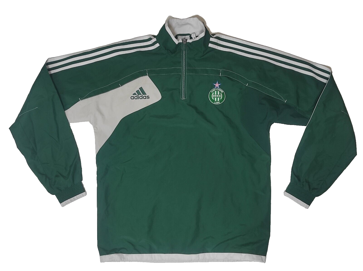 【送料込】adidas AS Saint-Étienne 半袖シャツ 緑［М］ adidas】アディダス サッカー フランス AS SAINT-ETIENNE