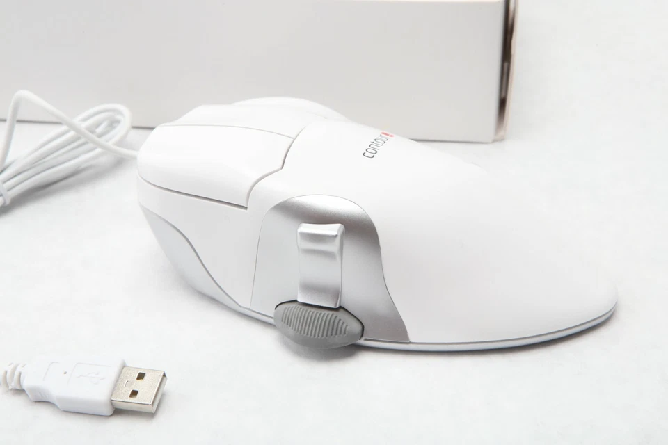 Lot 24x New Contour Design WHITE Perfit Mouse Ergonomic USB PMO5-XL-R XL Right - Image 4 of 4