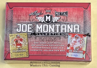 2020 Leaf Metal Joe Montana Collection Football Hobby Box NEW
